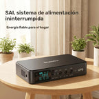 Mini UPS 5/9/12V DC Salida Luz LED 18.000 mAh