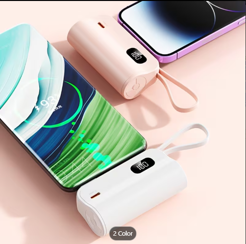 Mini Fuente de Alimentación Tail Plug 5000mAh Blanco