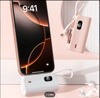 Mini Fuente de Alimentación Tail Plug 5000mAh Blanco