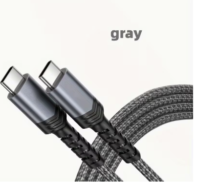 Cable de datos de carga súper rápida, interfaz TYPE C a TYPE C