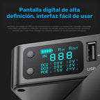 Mini UPS 5/9/12V DC Salida Luz LED 18.000 mAh