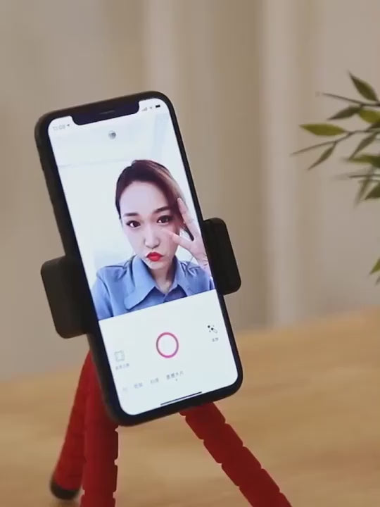 Set de 2 piezas: 1 trípode flexible de pulpo para teléfono y 1 lápiz óptico táctil de color aleatorio
