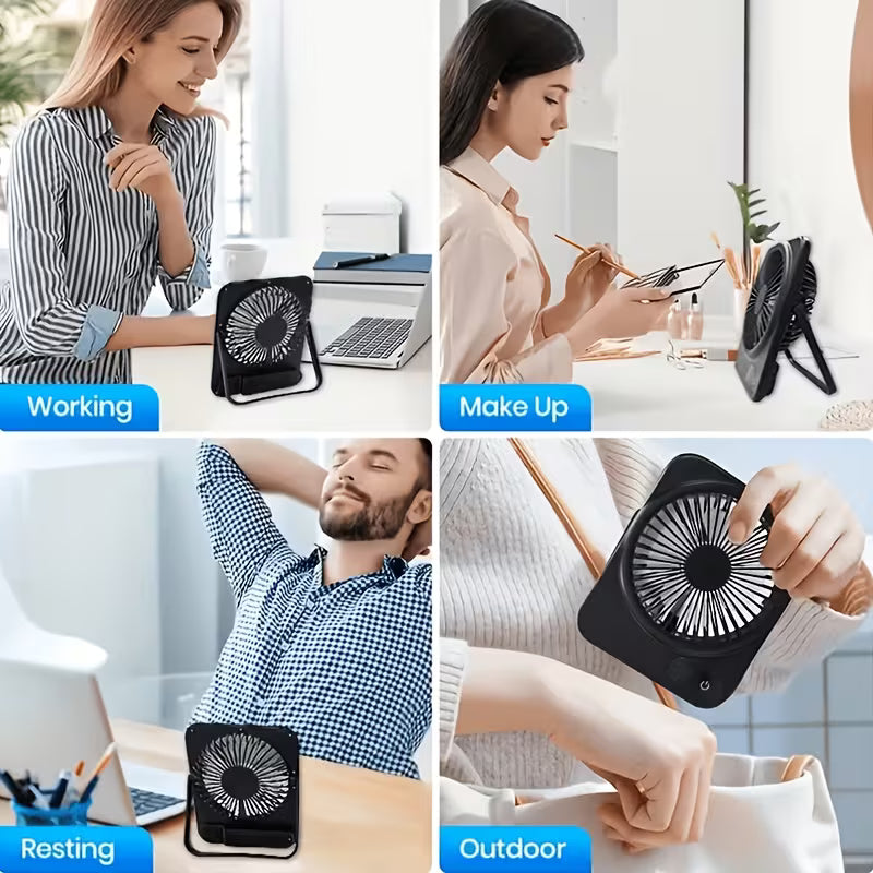 Ventilador de escritorio recargable
